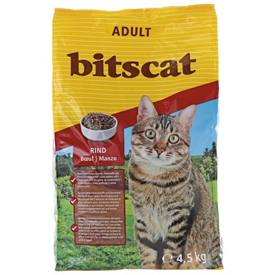 Aliment pr. chats boeuf bitscat 4,5kg