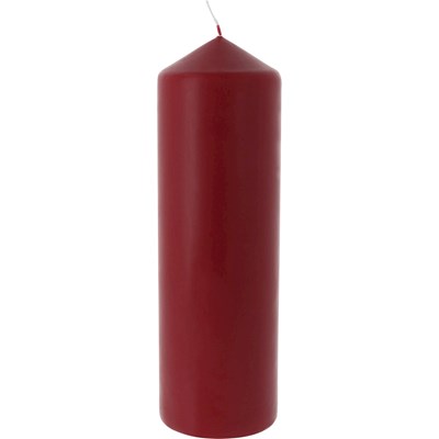 Bougie rouge antique 8 × 25 cm
