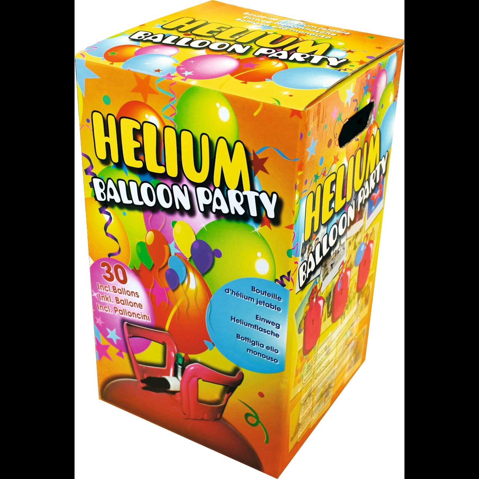 Bouteille d'hélium jetable pour 30 ballons - Ballons, guirlandes