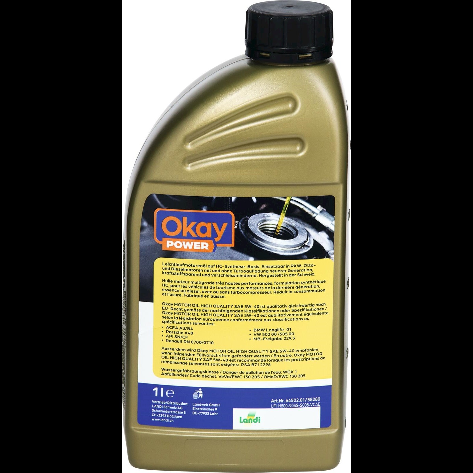 Kettensägenhaftöl Bio Okay 4 l kaufen - Motorenöle - LANDI