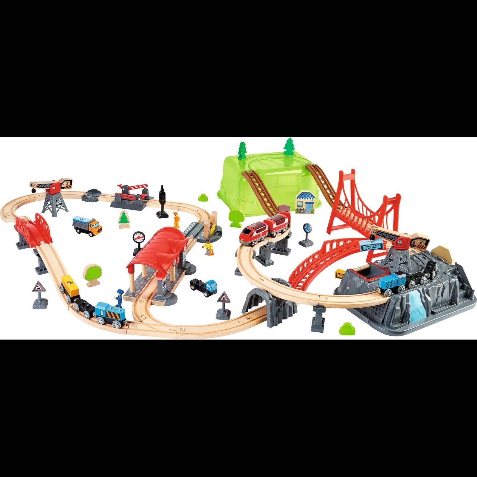 Holzeisenbahn Baukasten Set kaufen LANDI Indoor - Kinderspielzeug 