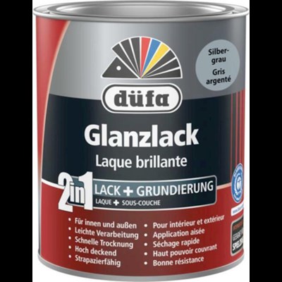 Acryllack Glanz Silbergrau 750 ml