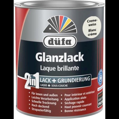 Acryllack Glanz Cremeweiss 750 ml