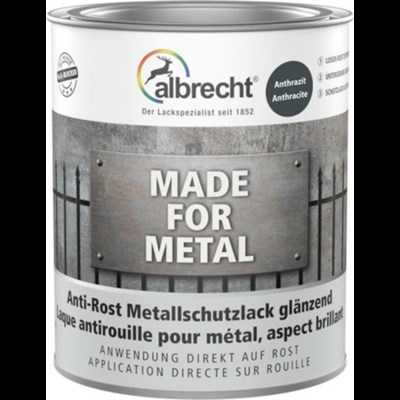 Peinture p. métal gris ant. 750 ml