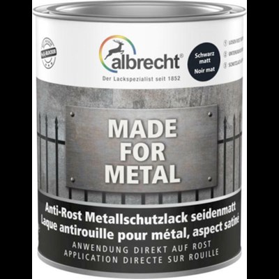 Peinture p. métal noir mat 250 ml