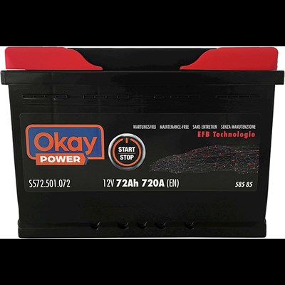 Batterie de démarrage OKAY EFB 72Ah/7 Acheter - Accessoires voitures - LANDI