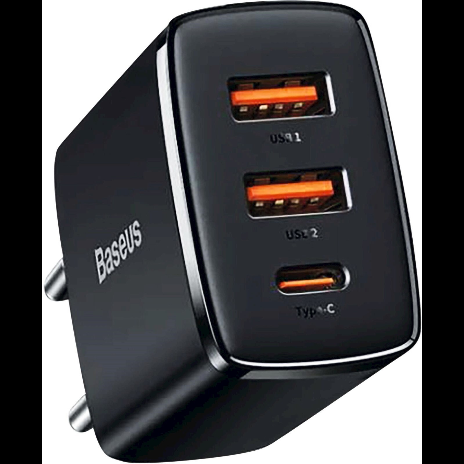 Chargeur USB-C 30W Power Delivery, Adaptateur prise courant (UK/EU/US) +  Câble USB-C, Muvit Tiger Power - Blanc - Français