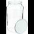Einmachglas weiss 1062 ml