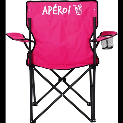 Chaise camping  Apéro rose